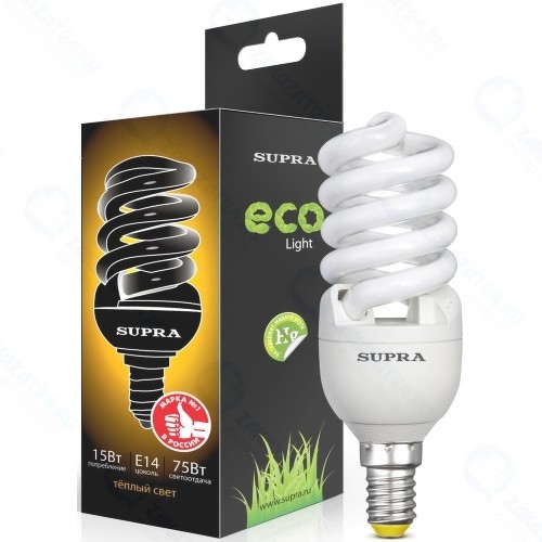 Энергосберегающая лампа Supra SL-S-FSP-15-2700-E14-N