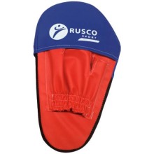 Лапы для бокса RUSCO прямые, искусственная кожа, малые, 2 шт, красные/синие (УТ-00010079)