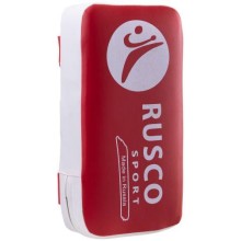 Макивара RUSCO 2 ручки, искусственная кожа, 40х20 см, красная/белая (УТ-00014269)