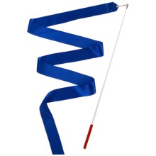 Лента гимнастическая с палочкой AMELY AGR-301, 46 см, 4 м, синяя (УТ-00017645)
