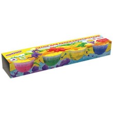 Кинетический песок для лепки Юнландия 4 цвета (104990)