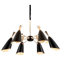 Люстра потолочная DELIGHT-COLLECTION 9099P-6 Black/Gold Duke