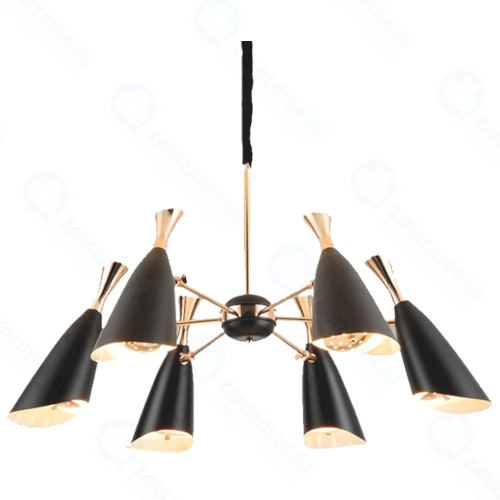 Люстра потолочная DELIGHT-COLLECTION 9099P-6 Black/Gold Duke