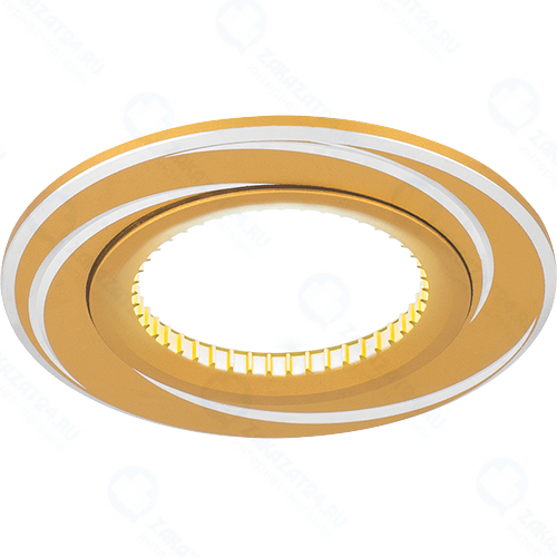 Светильник потолочный Gauss Aluminium AL015, золото/хром