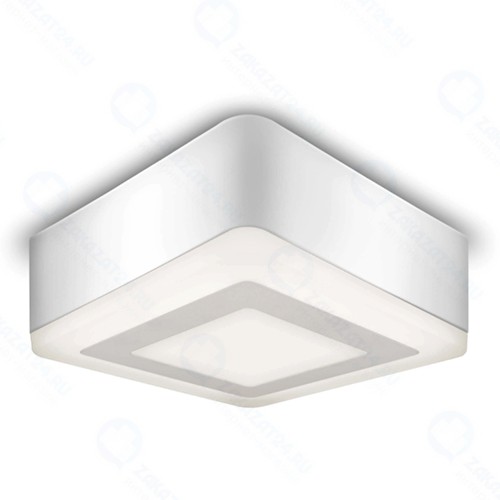 Накладной светодиодный светильник Gauss Backlight BL222, квадратный, акрил, 6+3W, 3000K, 145mm