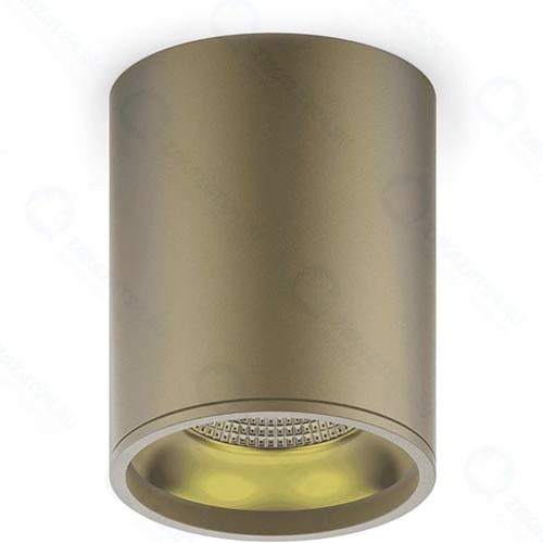 Накладной светодиодный светильник Gauss HD001 12W 3000K 79x100mm, 900lm, кофе/золотистый