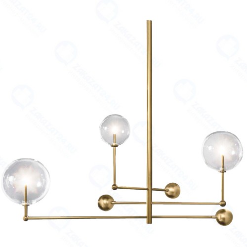 Люстра потолочная DELIGHT-COLLECTION KG0835P-3 Brass Globe Mobile