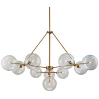 Люстра потолочная DELIGHT-COLLECTION KG0965P-10B Brass Globe Mobile