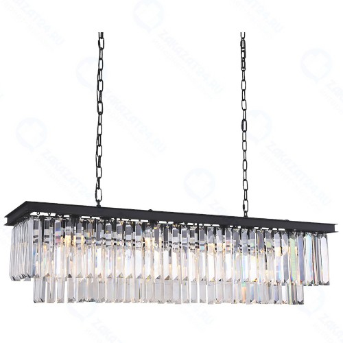 Люстра потолочная DELIGHT-COLLECTION KR0387P-10C/P Black/Clear Odeon