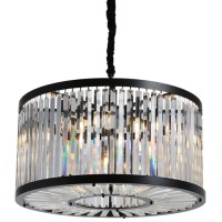 Люстра потолочная DELIGHT-COLLECTION KR0388P-5/P Black/Clear Welles