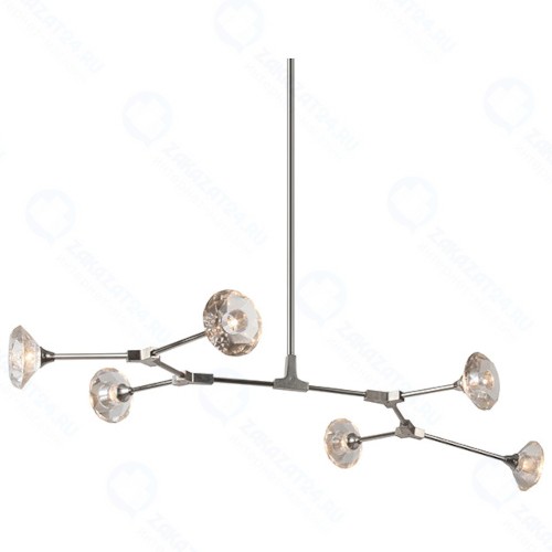 Люстра потолочная DELIGHT-COLLECTION KR0776P-6 Nickel Salasco