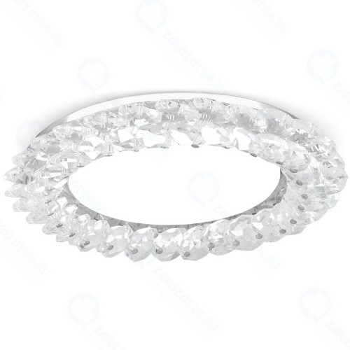 Светильник потолочный Gauss Tablet GX210, кристалл/хром