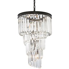 Люстра потолочная MAK-INTERIOR WTL2111-500BK-CL Helix Люстра потолочная MAK-INTERIOR WTL2111-500BK-CL Helix