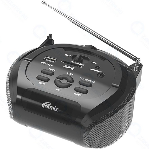 Магнитола Ritmix RBB-100 Black