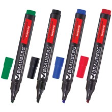 Набор перманентных маркеров Brauberg Contract, 4 шт (150473)