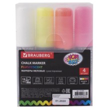 Набор меловых маркеров Brauberg Pop-Art, 4 шт (151545) Набор меловых маркеров Brauberg Pop-Art, 4 шт (151545)