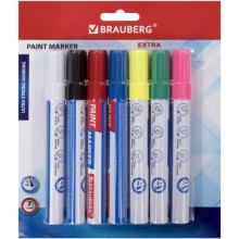 Набор маркеров-красок Brauberg Extra, 7 цветов (152001) Набор маркеров-красок Brauberg Extra, 7 цветов (152001)