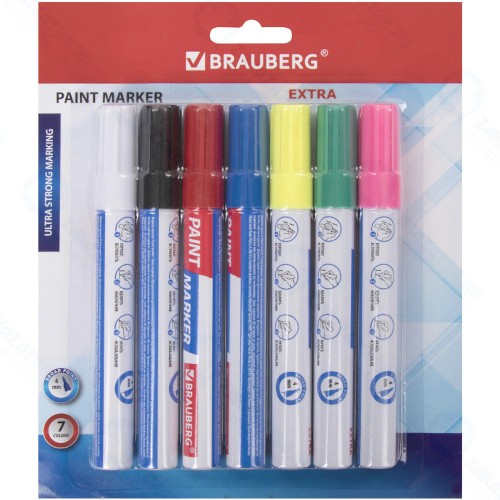 Набор маркеров-красок Brauberg Extra, 7 цветов (152001)