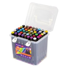 Маркеры для скетчинга Brauberg Art Debut, двусторонние, 48 шт (152130)