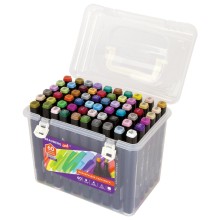 Маркеры для скетчинга Brauberg Art Debut, двусторонние, 60 шт (152131)