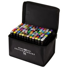 Маркеры для скетчинга Brauberg Art Debut, двусторонние, 96 шт (152133)