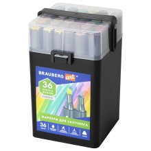 Маркеры для скетчинга Brauberg Art Classic, двусторонние, 36 шт (152145)