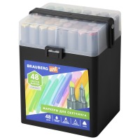 Маркеры для скетчинга Brauberg Art Classic, двусторонние, 48 шт (152146)