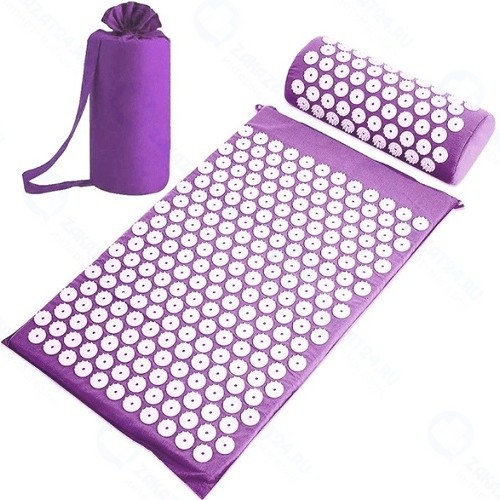 Акупунктурный набор CLEVERCARE коврик + валик, фиолетовый (PC-03P)