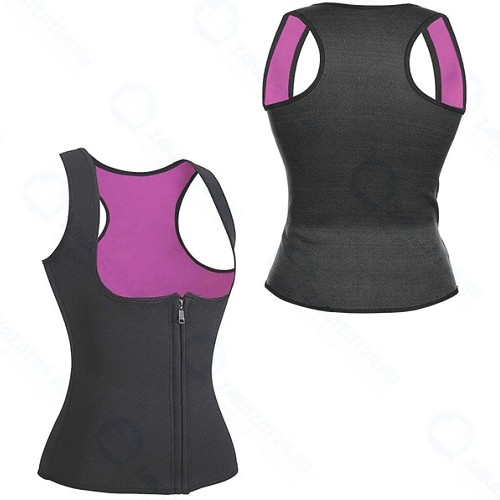 Фитнес-корсет для похудения CLEVERCARE женский, L, черный/розовый (PC-05LP)