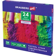 Пастель художественная сухая Brauberg Art Classic, 24 цвета (181454)