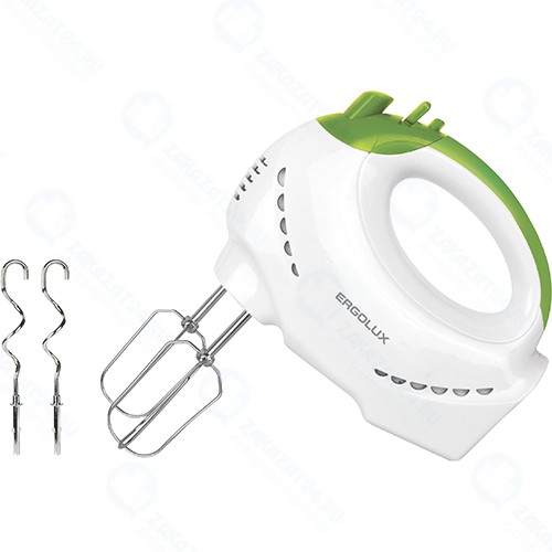 Миксер Ergolux ELX-EM01-C34, белый/салатовый