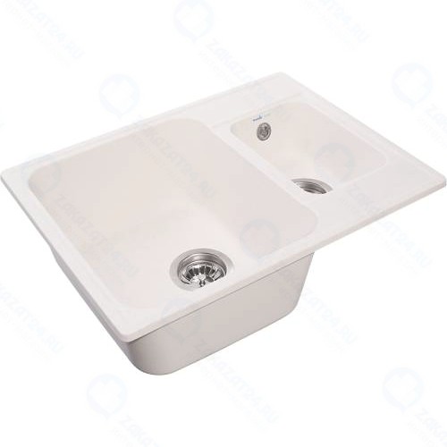 Мойка кухонная Granfest Quarz GF-Z09, белая
