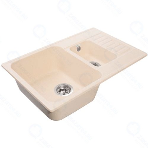 Мойка кухонная Granfest Quarz GF-Z21K, бежевая