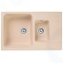 Мойка кухонная Granfest Quarz GF-Z21K, бежевая