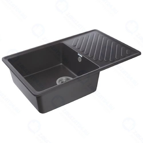 Мойка кухонная Granfest Quarz GF-ZL-52, черная