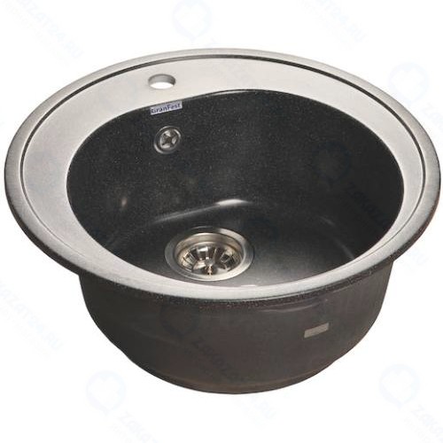 Мойка кухонная Granfest Rondo R-510, черная