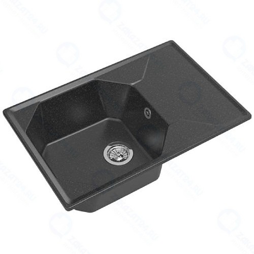 Мойка кухонная Granfest Unique U-740L, черная