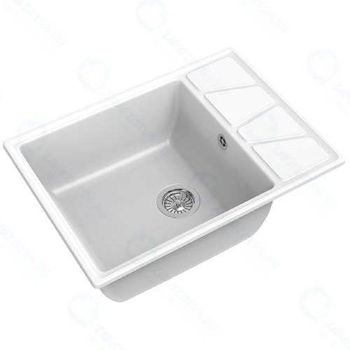 Мойка кухонная Granfest Vertex V-680L, иней