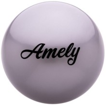 Мяч для художественной гимнастики AMELY AGB-101, серый, 19 см (УТ-00012856)