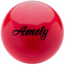 Мяч для художественной гимнастики AMELY AGB-201, красный, 15 см (УТ-00017649)