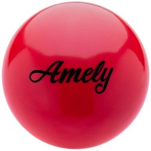 Мяч для художественной гимнастики AMELY AGB-201, красный, 19 см (УТ-00017651)