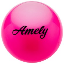 Мяч для художественной гимнастики AMELY AGB-201, розовый, 19 см (УТ-00017653)
