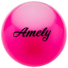 Мяч для художественной гимнастики AMELY AGB-201, розовый, 15 см (УТ-00018194)