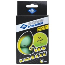 Мячи для настольного тенниса DONIC-SCHILDKROT Glow In The Dark, 6 шт, зеленые (УТ-00018112)