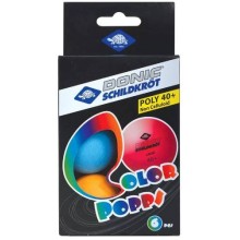 Мячи для настольного тенниса DONIC-SCHILDKROT Colour Popps Poly, 6 шт (УТ-00018113)