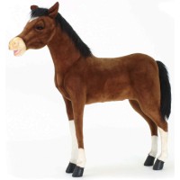 Мягкая игрушка HANSA-CREATION Жеребец клейдесдальской породы, 100 см (5095)