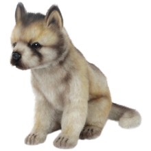 Мягкая игрушка HANSA-CREATION Волк, сидящий, 25 см (6740)