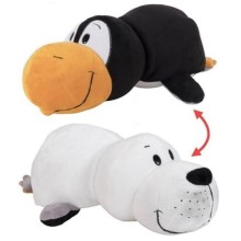 Мягкая игрушка 1toy Вывернушка: Пингвин-Морской котик, 20 см (Т10922)