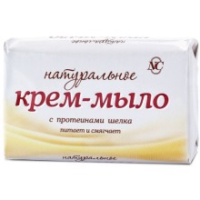 Крем-мыло НЕВСКАЯ-КОСМЕТИКА натуральное, с протеинами шелка, 4х100 г (10605)