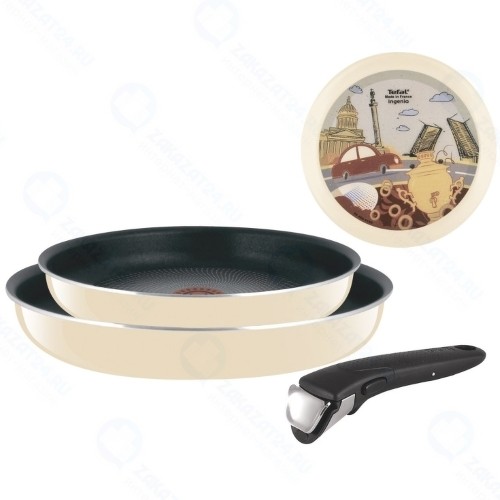 Набор посуды Tefal Ingenio с рисунком 